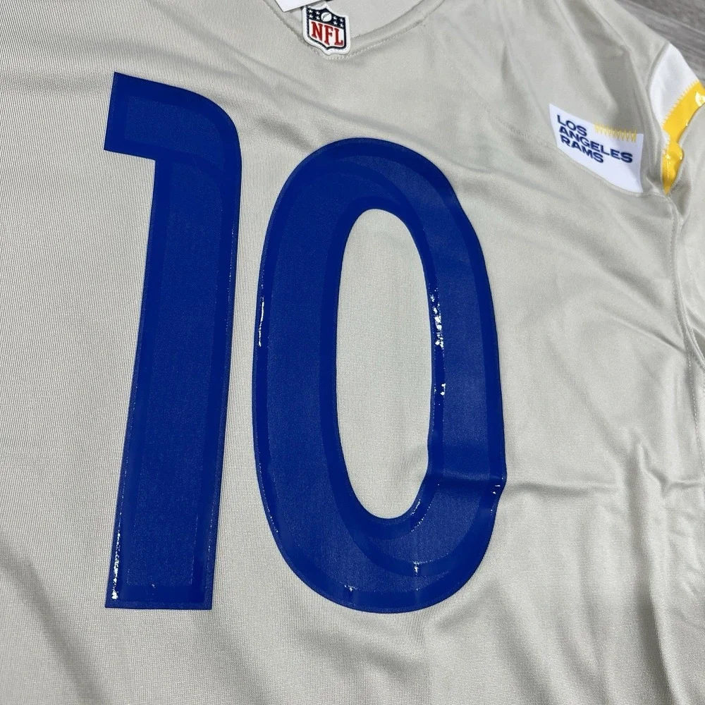 Nike Cooper Kupp #10‎ Los Angeles Rams Cream Game Team Jersey Youth XL (18/20)